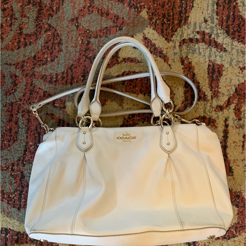 Vintage Crème Coach Bag